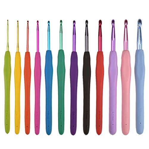 Clover 3672 Amour Crochet Hook Set, 10 sizes