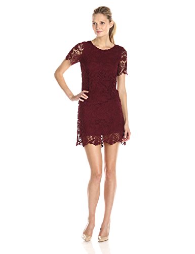 KUT from the Kloth Women’s Katherine Crochet Dress, Merlot, 8 | DeRoLeE ...